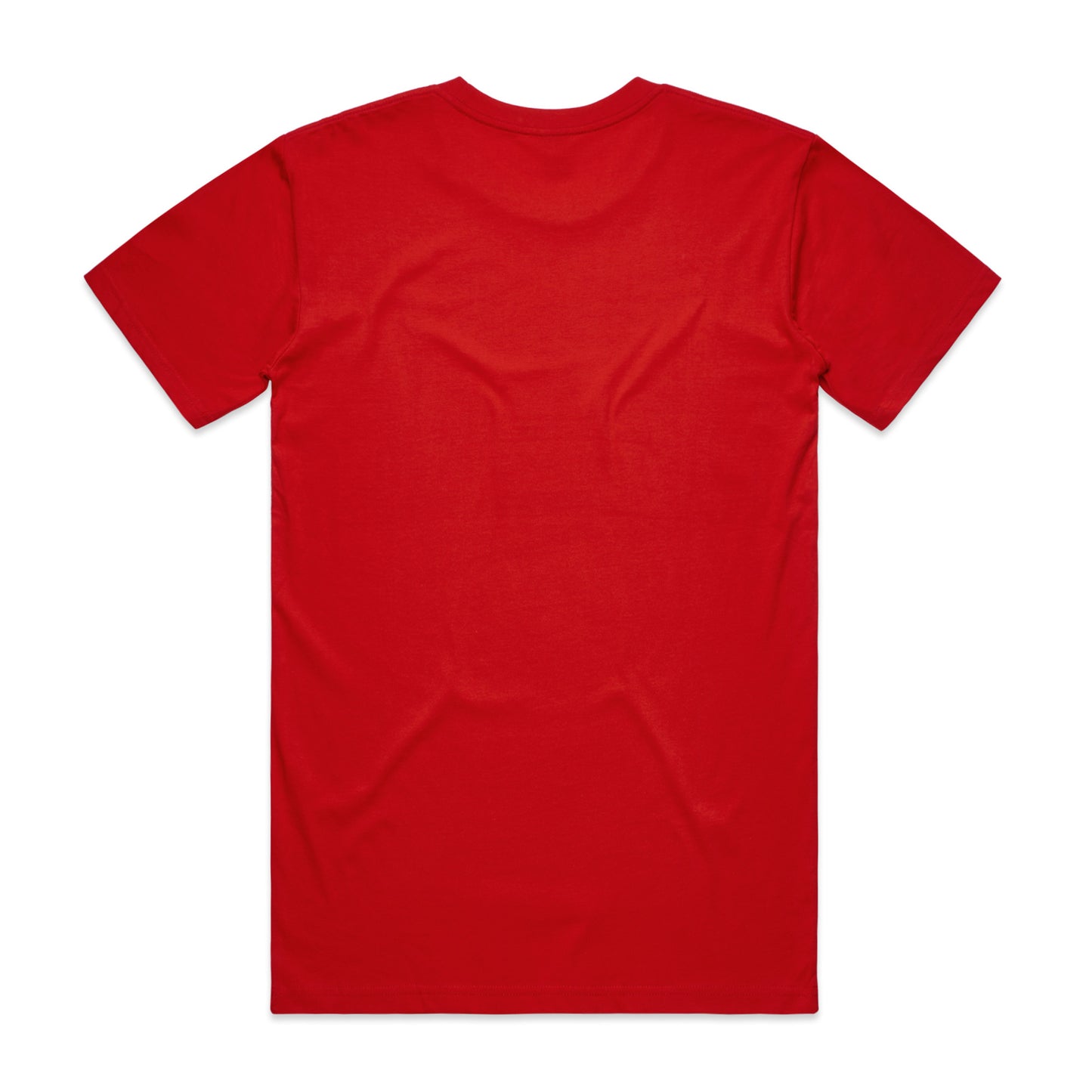 MEN'S TEE - Red with White print